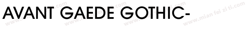 AVANT GAEDE GOTHIC字体转换